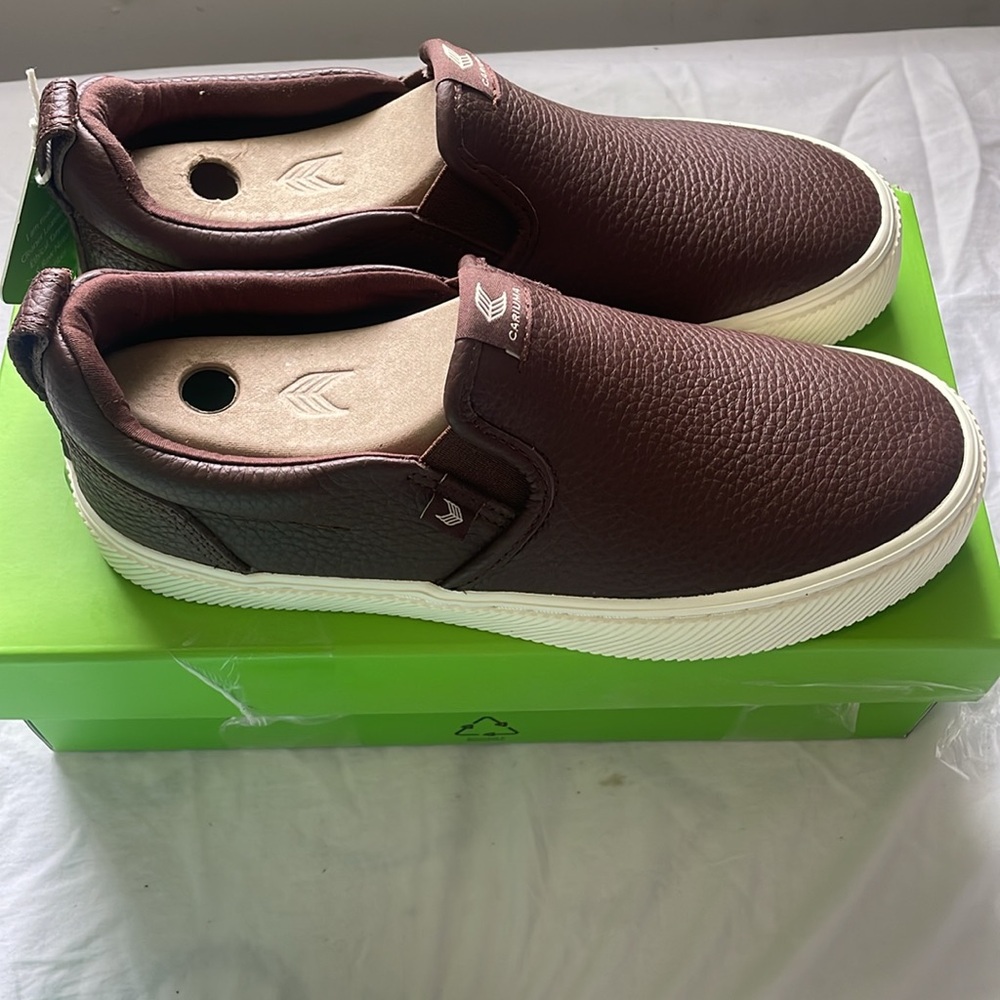 Dark brown slip on sneakers - Picture 2 of 3